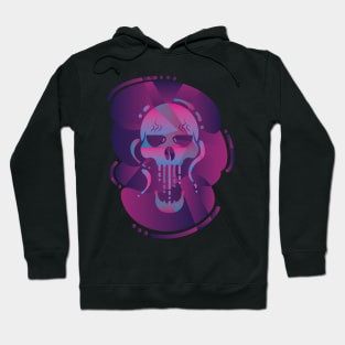 Coffee Cup Eyed Skull Neon Hoodie